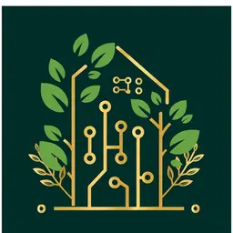 Camachie Enterprises building, circuit, and leaf mark
